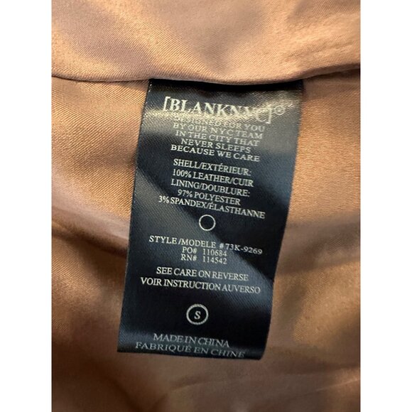 Blank NYC coffe bean Suede Moto Jacket NWT Small - Picture 8 of 13